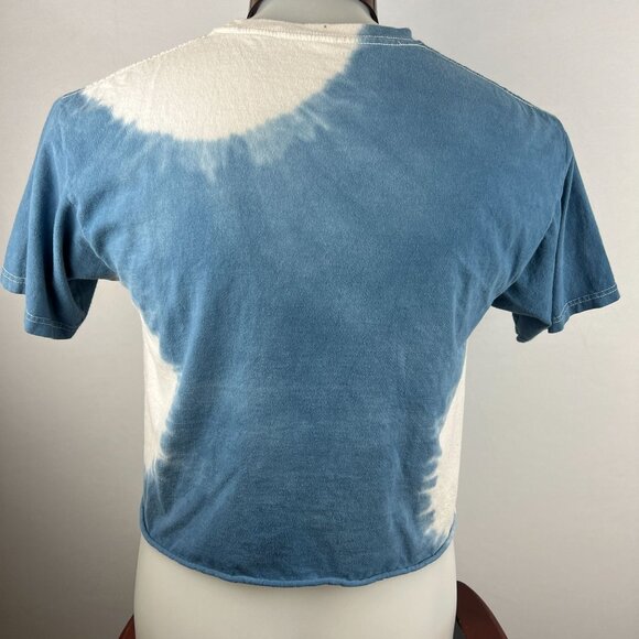 Pink Floyd Dark Side Of The Moon Crop Top Tie-Dye T-Shirt - Picture 2 of 4